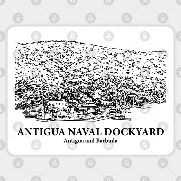 Antigua Naval Dockyard - Antigua and Barbuda Magnet by Lakeric